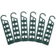 thumbnail image 1 of perchas ahorradoras de espacio para armarios y almacenamiento, de plástico resistente, para jeans, pantalones, camisas, suéteres, organizador esencial para dormitorios., 1 of 8
