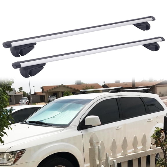 Universal 46"/117cm Car Top Roof Rack Cross Bar Luggage Cargo Carrier Aluminum