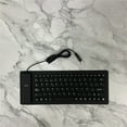 thumbnail image 2 of 84 Keys Spanish USB Wired Silicone Keyboard Foldable Soft Silicone Waterproof Dustproof Keyboard for Desktop, 2 of 8