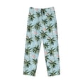 thumbnail image 6 of Uemuo Flamingos And Palms Pattern Men's Wide Leg Palazzo Lounge Pants with Pockets Light Weight Loose Comfy Casual Pajama Pants-Large, 6 of 9