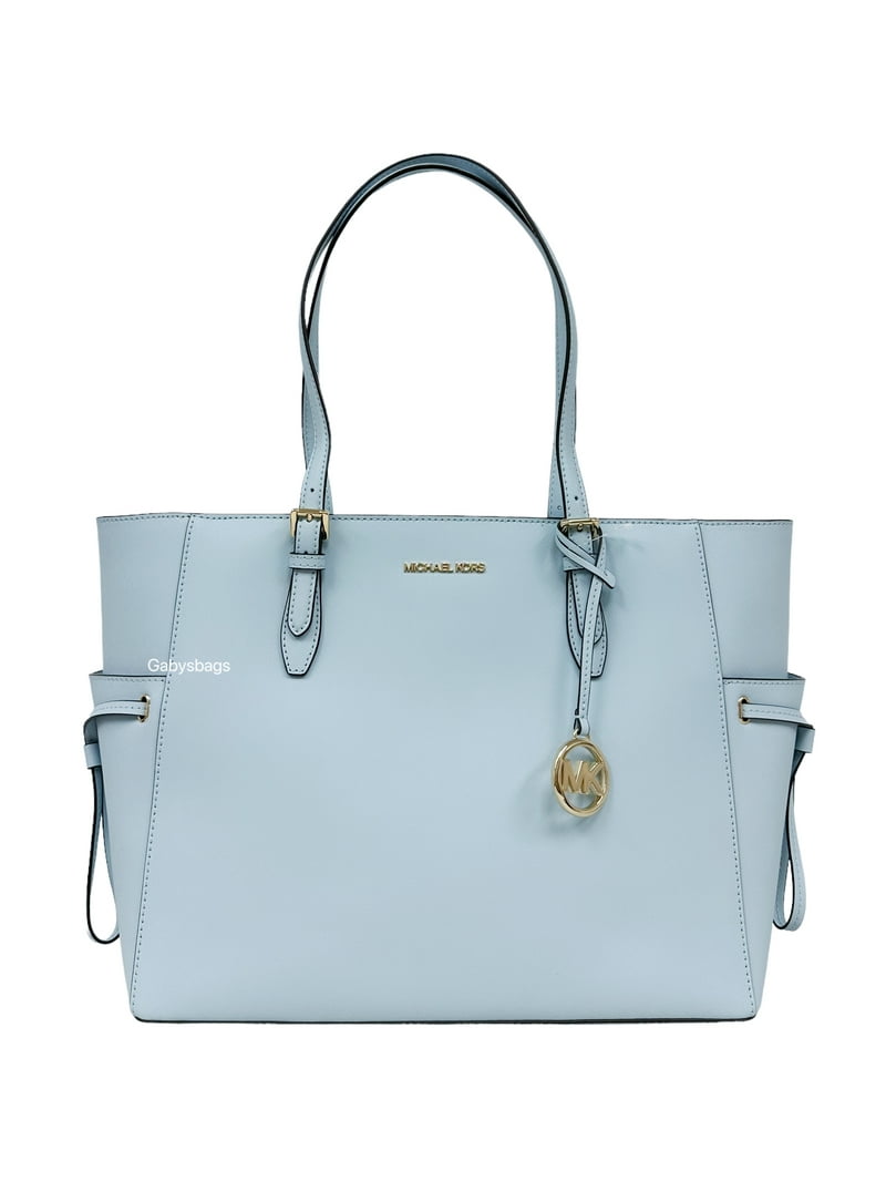 MICHAEL KORS ライトブルー ハンドバッグ Michael Kors Gilly Large Drawstring Tote - Top Zip, Real Leather