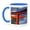 Blue/White, variant on 3drose, Asia, Japan, Kyoto. Torii Gate at Fushimi-inari-taisha Shinto Shrine., 11oz Two-tone Green Mug