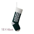 thumbnail image 3 of Vintage Christmas Stocking With Candy Bag Knitted Home Decoration Festive Floral Design, 3 of 4