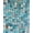 Blue, Pattern 2, variant on ODIKA 4'x6' Machine Washable Non-Slip Area Rug, Turquoise Pebble Stone Bath Nature Inspired High Traffic Rug, Blue, 118356