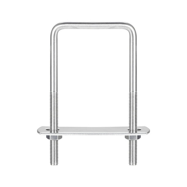 Square UBolts 2 Sets 52mm Inner Width 100mm Length M6 304 Stainless