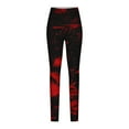 thumbnail image 2 of Lolmot Women Casual Warm Thermal Leggings Stretchy Slim High Waist Seamless Corset Sweatpants Halloween Print Butt Lifting Tight Leggings, 2 of 5