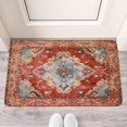 thumbnail image 2 of Bohemian Orange Ethnic Retro Patterned Carpet Welcome Doormat for Indoor/Outdoor Entrance Bohemian Orange Ethnic Retro Patterned Carpet Decoration Door Mat Kitchen Door Mat Bedroom Doormat 17x30 Inch, 2 of 6