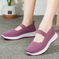 thumbnail image 2 of asdoklhq Womens Casual Shoes,Women's Casual Breathable Wedges Slip On Walking Sneakers Loafers Shoes, 2 of 9