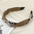 thumbnail image 6 of Unique Bargains 1 Pc Ditsy Floral Headbands for Women Brown, 6 of 6