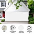 thumbnail image 2 of White Garage Door Cover Banner 6 x 13 FT, Modern Minimalist Pure Soild Color Garage Door Curtains Backdrop with Grommets for Indoor Outdoor Wall Party Porch Yard Decorations Background, 2 of 9