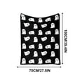 thumbnail image 3 of XGFHYJEH Halloween Blankets, Halloween Indoor Decor Decorations, Halloween Home Decoration Ornament, Halloween Cute Ghost Flannel Shawl Nap Blanket, 3 of 3