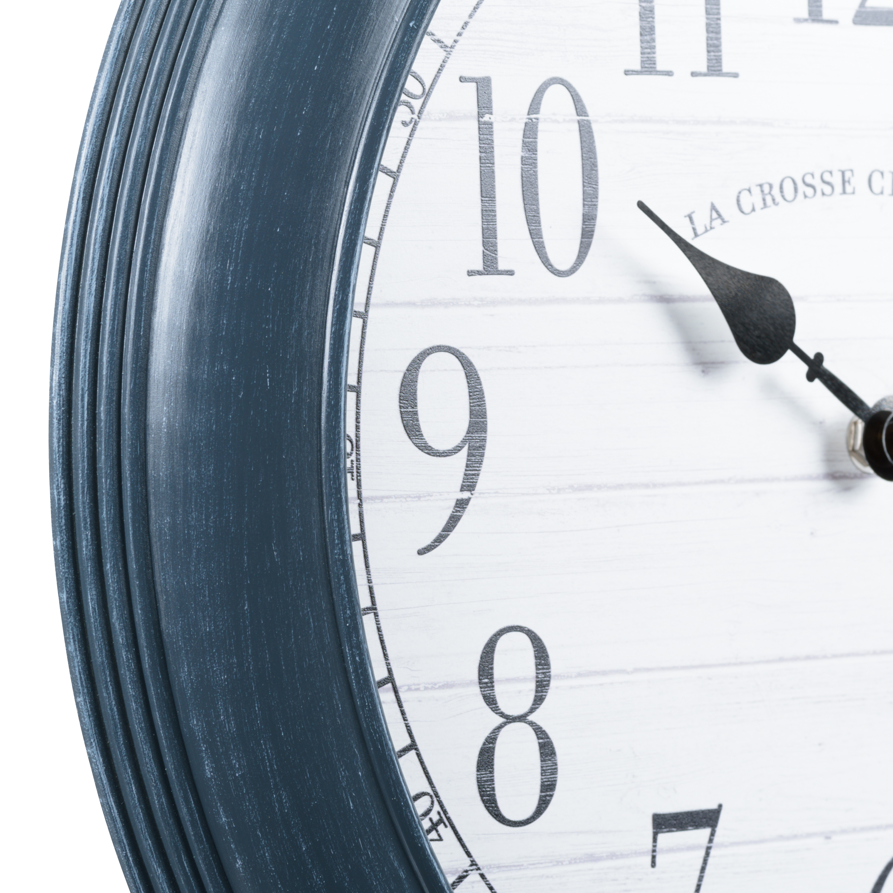 La Crosse Clock 16" Everly Gray Quartz Analog Wall Clock, 404-3841B