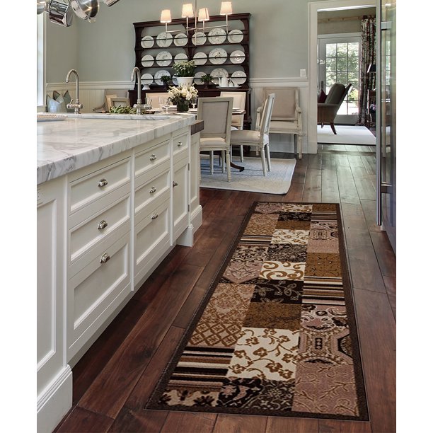 Non Slip Rubber Back Runner Rugs Surprise Collection By Palazzoni Indoor Outdoor Low Profile Living Room Dining Room Kitchen Hallways Bathroom Home Decorative Area Rugs Size 2 X 7 Feet Walmart Com