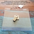 thumbnail image 6 of 25 Pack -Name Tag/ID Badge Holder Spring Clips with Metal Bulldog Clasp & Square Adhesive Back - for Badges, Buttons, and Nametags by Specialist ID, 6 of 6
