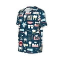 thumbnail image 6 of Fotbe Dental Baseball Jersey Shirt for Men and Women, Casual Short Sleeves Button Down T-Shirt-Medium, 6 of 9
