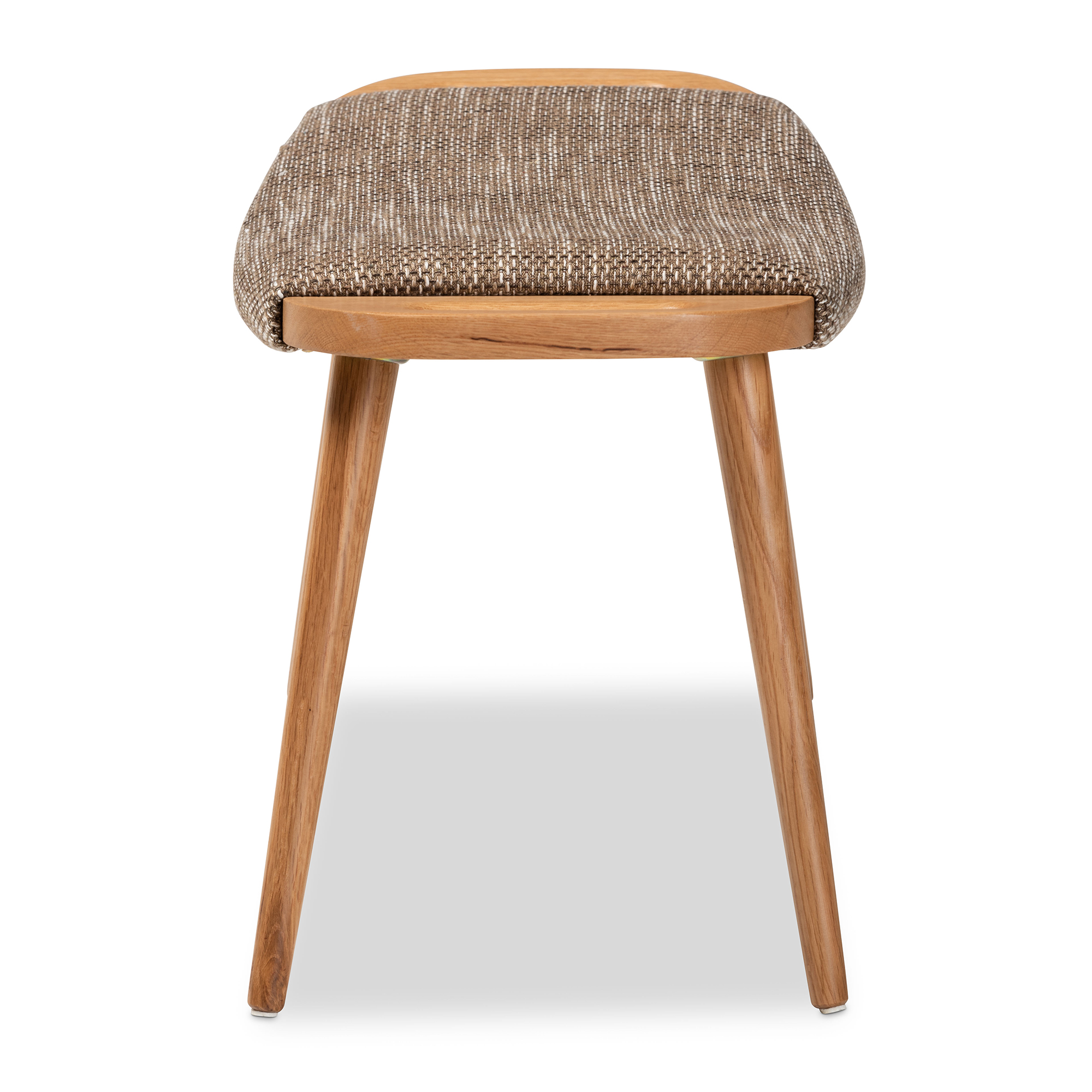 Baxton Studio Banner Upholstered Bench, Light Brown