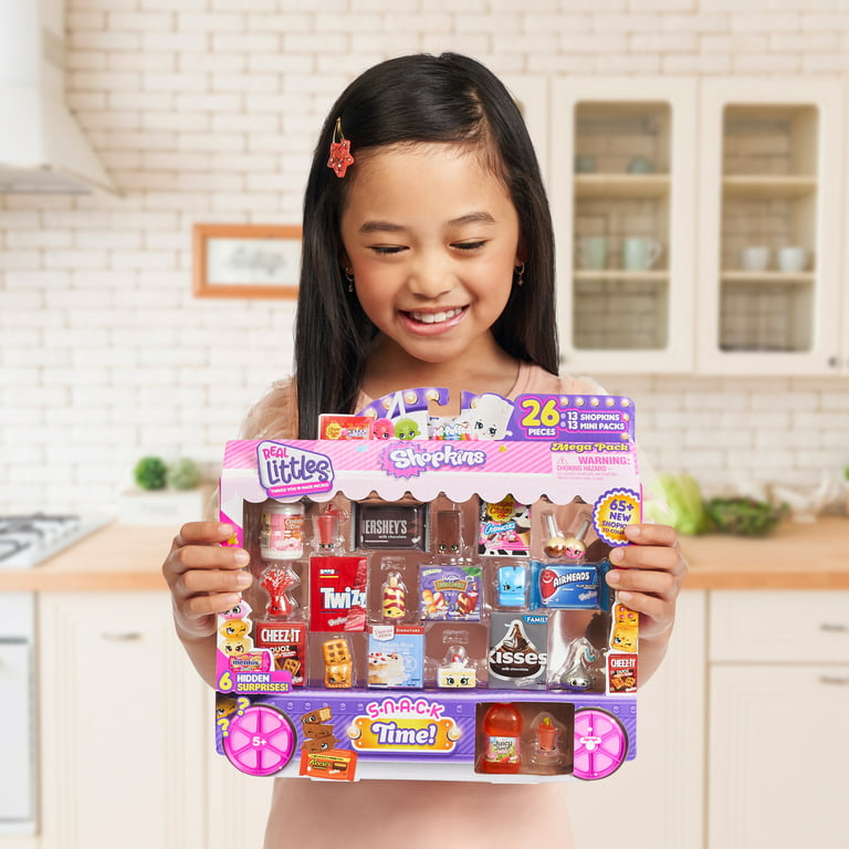 NEW Shopkins Real Littles Snack Time Mega Pack 26 Pieces Airheads Hershey's