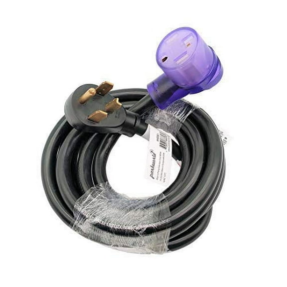 Parkworld 886061 Dryer 4 Prong 30A Extension Cord NEMA 14-30P to 14-30R, 30A, 250V, 7500W (15FT)
