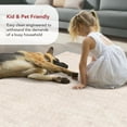 thumbnail image 5 of nuLOOM Nia SuperiorWash Tile Faux Rabbit Machine Washable Area Rug, 3' 9" x 6', Nia Beige, 5 of 10