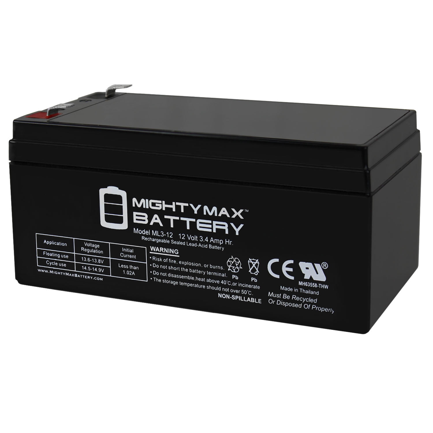 Mighty Max 12V 7.2AH Battery Boss Buck 600LB Automatic Feeder 12V 1Amp Charger 