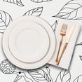 thumbnail image 2 of Oval Tablecloth Leaf Tablecloth, Print Leaf Tablecloth, Fabric Indoor/Outdoor Waterproof Wrinkle Free Durable Floral Tablecloth for Oval Tables 54 X 72 in, 2 of 5