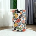 thumbnail image 6 of Yayeee Freestanding Laundry Hamper with Handle Collapsible Large Storage Basket for Clothes, Black Flowers Pattern, 6 of 7