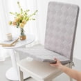 thumbnail image 4 of OAVQHLG3B Stretch Dining Chair Covers, Slip-Proof Seat Protector, Set of 2, Removable Washable, Kitchen Hotel Use, 4 of 6