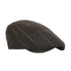 thumbnail image 3 of Boina, gorra de taxista, gorra de pintor para otoño e invierno, gorra de vendedor de periódicos, gorra plana a cuadros para hombre Marrón, 3 of 9