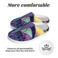 thumbnail image 6 of KLL Hip-Hop DJ Dolphin Pattern Adult Unisex Cozy Slippers,Fuzzy Slip-on Slippers TPR Sole Slippers Comfort Plush Home Footwear for Indoor & Outdoor-8, 6 of 7