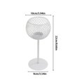 thumbnail image 3 of Wrought Iron Candlestick Holder Modern Spherical Mesh Tealight Stand for Dining Table Fireplace Mantel Room Centerpiece, 3 of 6