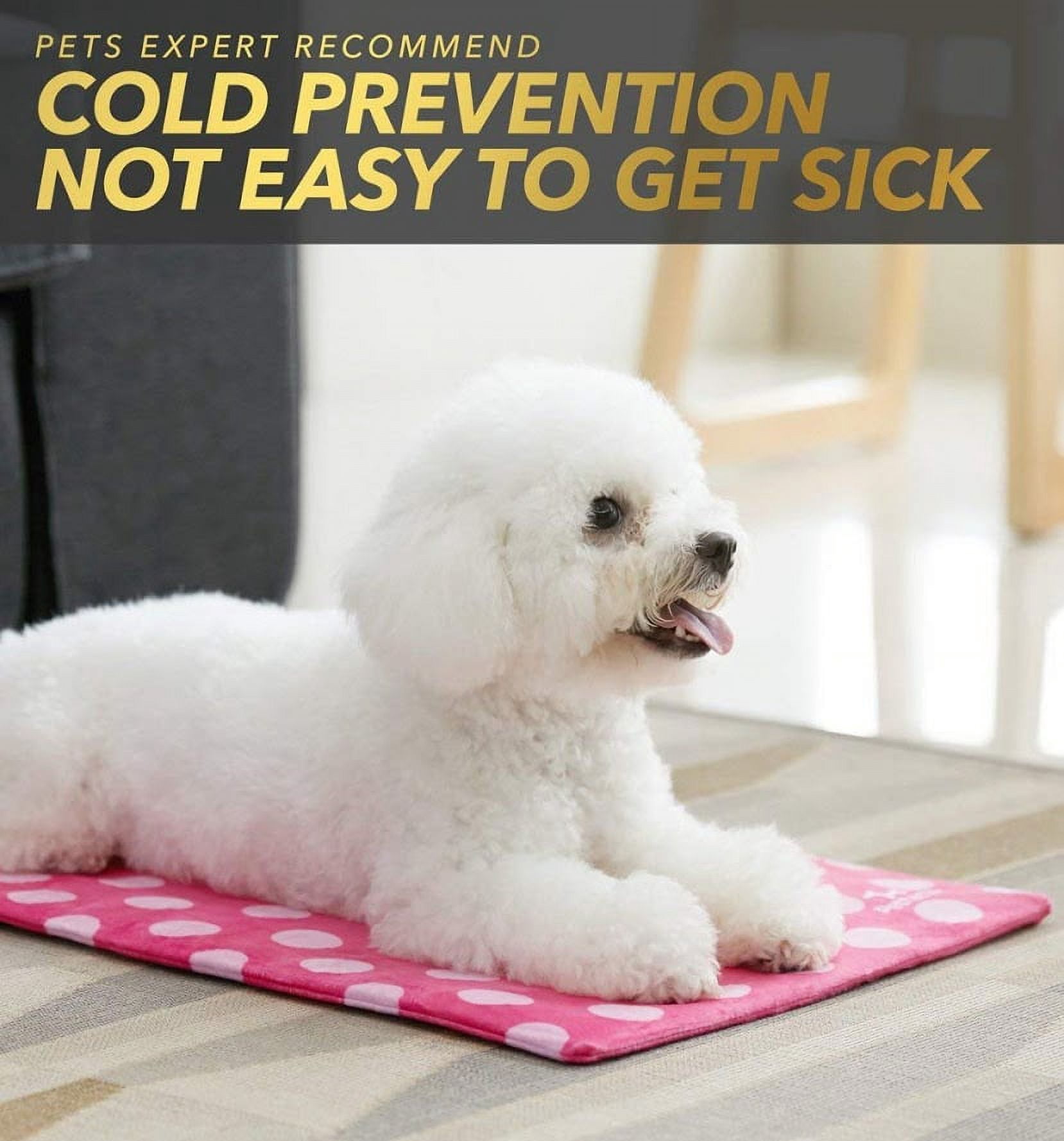 Indoor Pet Electric Heating Pad, Petfactors 7-Level Controller DC15.6V Low Voltage Safety Waterproof Heated Bed with Thermostat and Adapter, Removable and Washable Fleece Cover for Easy Maintenance