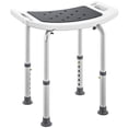 thumbnail image 1 of HOMCOM Shower Chair EVA Padded Bath Seat with Suction Cup Feet 300lbs, 1 of 10