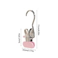 thumbnail image 3 of EGNMCR Bacs de Rangement, Conteneurs de Rangement en Caoutchouc Souple Cintres pour Pantalons Clips Organisateur de Placards Multi-Usage en Acier Inoxydable Antidérapant Sans Trace Clip pour Jupes Jeans Acier Inoxydable Clips, 3 of 6