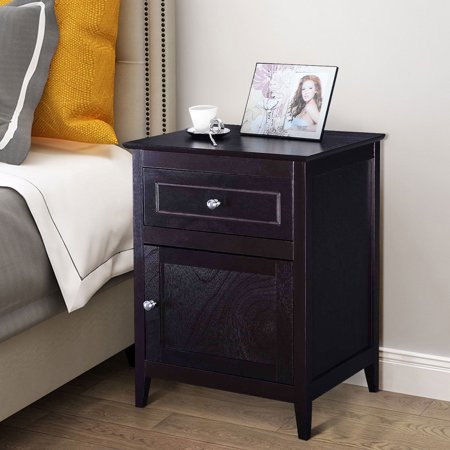 End Table Nightstand Living Room Furniture Espresso Beechwood Walmart Canada