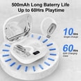 thumbnail image 3 of Open Ear Earbuds,AILKIN Bluetooth 5.4 Earbuds Headset 45Hrs Playtime Waterproof IPX7 Ear Hooks Wireless Earbuds with Charging Case Noise Cancelling for iPhone,Android Open Ear Headphones,White, 3 of 7