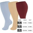 thumbnail image 2 of Everstride Compression Socks Plus Size Compression Socks for Women Men Wide Calf Extra Large Knee High Support, 2 of 6