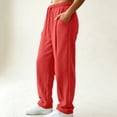 thumbnail image 6 of Vhkiploz Plus Size Wide Leg Joggers for Women's Drawstring Everyday Trousers Solid Color Sporty Workout Athletic Pants, 6 of 6