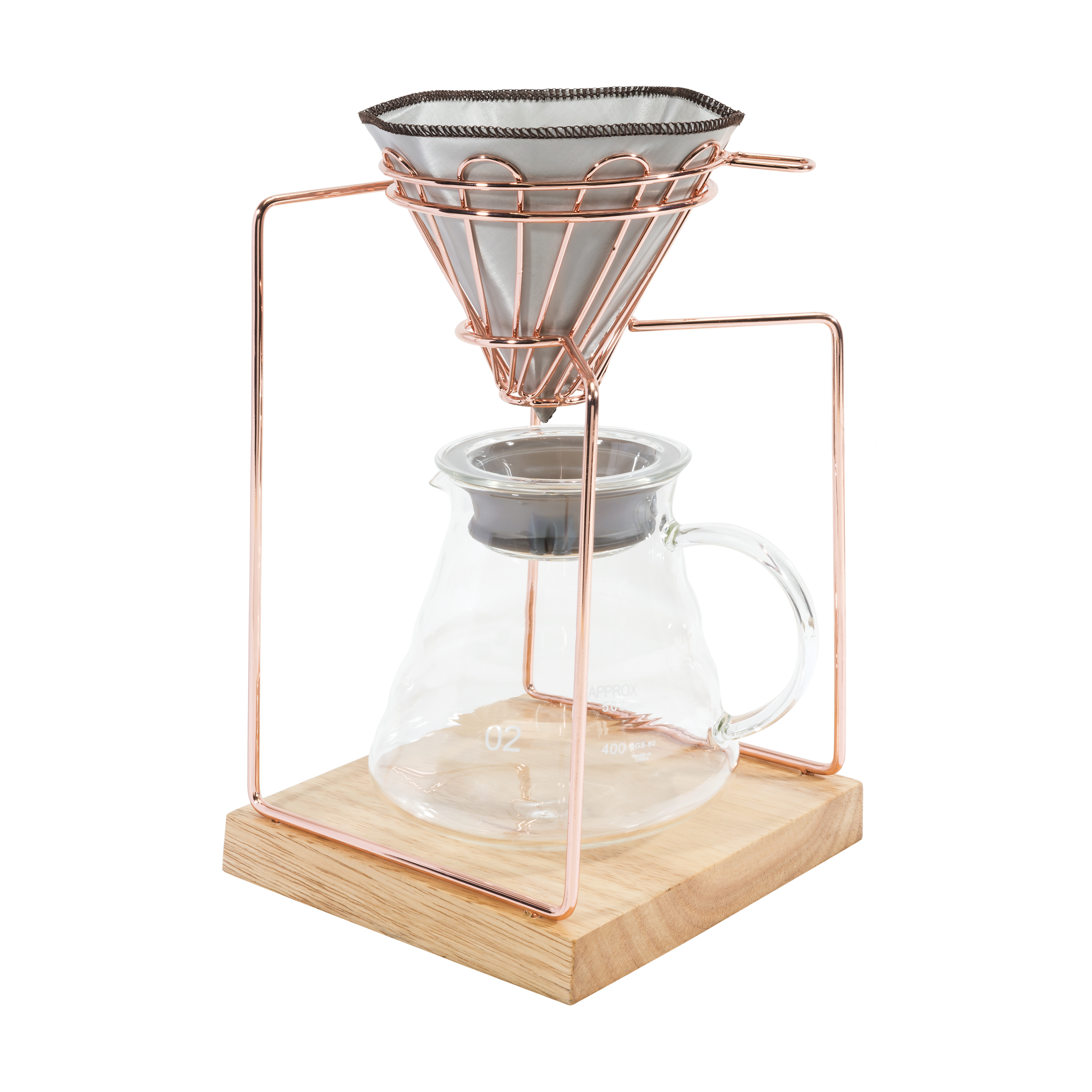 Old Dutch 20oz Rose Gold Pour Over Coffee Maker Walmart