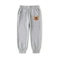 thumbnail image 2 of Odeerbi 4-14 Years Kids Boys Cotton Sweatpants Bear Print Workout Athletic Sports Jogger Pants Summer Elastic Waist Joggers, 2 of 5