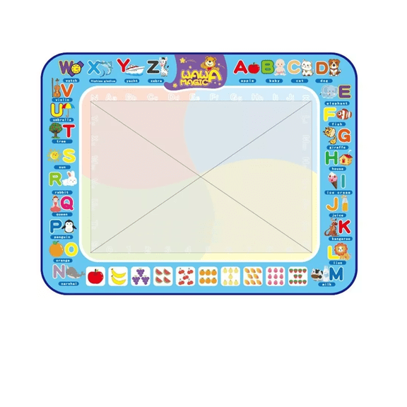 Tapete Mágico Pizarrones Para Dibujar Niños 100x75cm Grande Multicolor