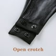 thumbnail image 2 of Sexy Leather Bodysuit, Below Open Crotch For Sex, Shiny Soft Matte Leather, Plus Size S-5XL, Leather leotard Crotchless, 2 of 7