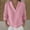 *Pink, variant on ClodeEU Womens Long Sleeve V Neck Sweater ,Fall Loose Fit Fashion Tunic Shirts Pink,Womens Plus XXXXL