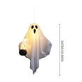 thumbnail image 3 of Halloween Decorations Outdoor - Light Up Hanging Swing Ghost with Cauldrons, Spooky Cute Ghosts Decorations for Front Porch Yard Tree, 3 of 6