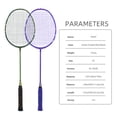 thumbnail image 4 of Full Carbon Fibre Badminton Racket, 5U G5 26-30lbs Lightweight, Wave Shaped Racket Frame with Shock-Absorbing Nails, Free Overgrip and Bag, 4 of 6