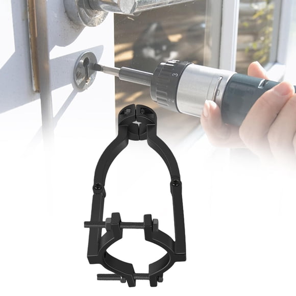 Adaptador de broca para orificio cuadrado Abrazadera de fijación de mortaja negra Ajustable de 1,5 a 2,2 pulgadas Accesorio para herramienta eléctrica Estilo A shamjiam Adaptador de broca