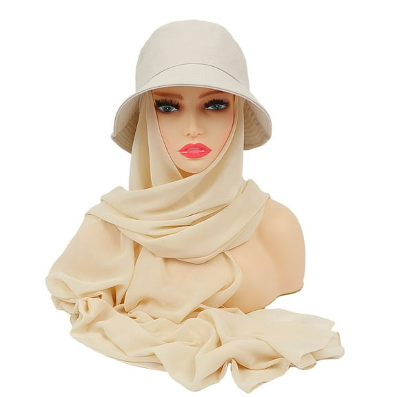 CYSFASHION Scarf for Women Fall Fashion Must Haves Pashmina Retro Elegant Feel Winter Lightweight Hair Towel Wrap Beige