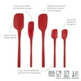 thumbnail image 5 of Flex-Core Spatula All Silicone High Heat Resistant 5 Piece Cooking Utensils Set - Includes Non-Stick Spatula, Spoonula, Jar Scraper, and Mini | BPA-Free Kitchen | Ergonomic Design, 5 of 6