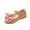 Pink, variant on Otqutp Kids Girl Summer Sandals Children Fashion Princess Shoes Bowknot Dance Nubuck Leather Single Shoes Slip On Wedding Shoes