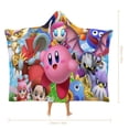 thumbnail image 2 of Kirby Hooded Blanket Poncho Wearable Blanket Hoodie Cozy Soft Warm Flannel Fleece Throw Blanket for Women Men Boys Girls, 2 of 7
