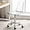 Clear, variant on HOMEFUN Clear Desk Chair, Acrylic Rolling Armless Vanity Swivel Height Adjustable Ghost Molded Plastic Home Office Chairs with Wheels, Clear